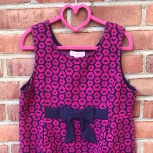 Lilly Pulitzer Pink and Navy Patterned Dress